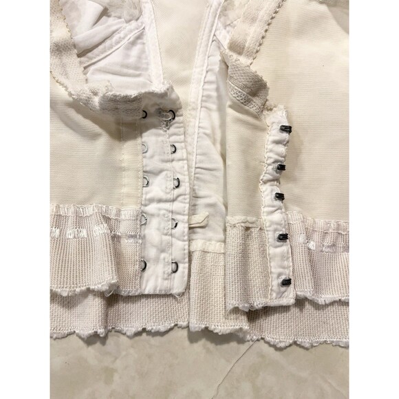 Goddess Bullet Bra Off White Lace Pinup Corset Sz 40C Style 1586 Vtg 1950's - Picture 6 of 12